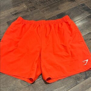 Gymshark Women's Bright Red Athletic Shorts